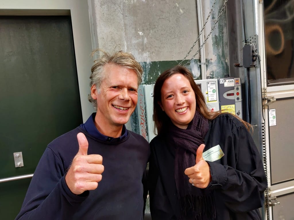 Biodiversitetskonference for København 2050 plan. Martin Keller t.v. og Zelina Elex Petersen t.h. Billede taget af Zelina Elex Petersen 21 september 2021.